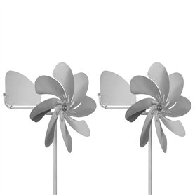 Lumlflc Moulin à vent extérieur en métal rotatif à 360 degrés robuste en métal pour jardin