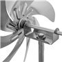 Lumlflc Moulin à vent extérieur en métal rotatif à 360 degrés robuste en métal pour jardin
