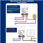 Boddceto Module de Commutateur à Contact Sec Intelligent WiFi Tuya 10A Relais de Disjoncteur Universel à Monter Soi-Même Fonctio