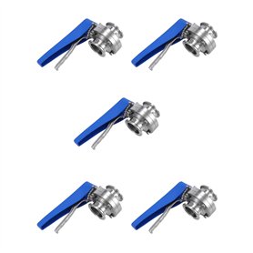 Fivetwofive 5pièces 1-1/2 Pouce 38Mm SS304 Vanne Papillon Tri Pince de 1