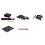 JUJNE Kit NASPi + boîtier en métal + carte d'extension X823 + carte X-C1 pièces de rechange PWM pour serveur de stockage Raspber