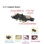 JUJNE Kit NASPi + boîtier en métal + carte d'extension X823 + carte X-C1 pièces de rechange PWM pour serveur de stockage Raspber