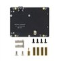 JUJNE Kit NASPi + boîtier en métal + carte d'extension X823 + carte X-C1 pièces de rechange PWM pour serveur de stockage Raspber