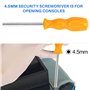 Reionppy Ensemble D'Outils De Tournevis De Sécurité Gamebit 3,8Mm 4,5Mm Réparation Ouverte Compatible Avec Super pour/Snes / 8 B