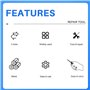 Reionppy Ensemble D'Outils De Tournevis De Sécurité Gamebit 3,8Mm 4,5Mm Réparation Ouverte Compatible Avec Super pour/Snes / 8 B
