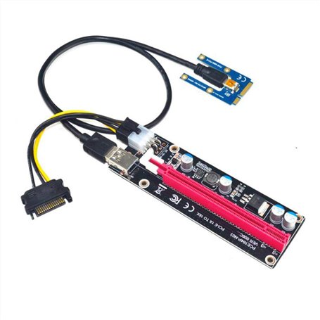 YSBRYD Mini PCIe vers PCI 16X Riser pour Ordinateur Portable Carte Graphique Externe EXP GDC BTC MPCIe vers Carte D'Extraction d