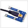 YSBRYD Mini PCIe vers PCI 16X Riser pour Ordinateur Portable Carte Graphique Externe EXP GDC BTC MPCIe vers Carte D'Extraction d