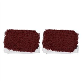 liovitor Lot de 2 filets de badminton tressés standard pour entraînement professionnel 6 x 0