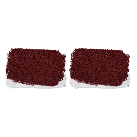 liovitor Lot de 2 filets de badminton tressés standard pour entraînement professionnel 6 x 0