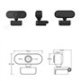 HDYS Webcam HD USB 1080p avec Microphone HD pour Visioconférence, Webcam USB pour Ordinateur Portable, Zoom, Skype, FaceTime, Wi