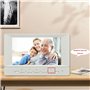Louttary Système Interphone Vidéo Visiophone Système de Visiophone Kits de Système de Visiophone 7 Pouces Support Déverrouillage
