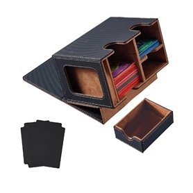Sctecoau Boîte de de Cartes Présentoir de Cartes avec Plateau à Dés Deck Box Deck Box Contenant plus de 160 Cartes à Collectionn