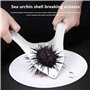 Nsssunnre Ciseaux de Coupe de Coquille D'Oursin en Acier Inoxydable éConomie de Travail Outils D'Ouverture de Coquille D'Oursin 
