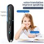 Xptieeck Stylo de Traduction à Balayage Hors Ligne Intelligent à Grand Écran 5 Pouces 112 Langues Dictionnaire Lecture Stylo Tra