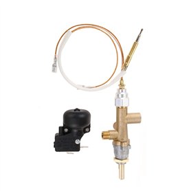 Vanne de Commande de Chauffage de Terrasse à Gaz Capteur de Thermocouple Bouton D'Interrupteur de DéCharge Propane Contrôle de F