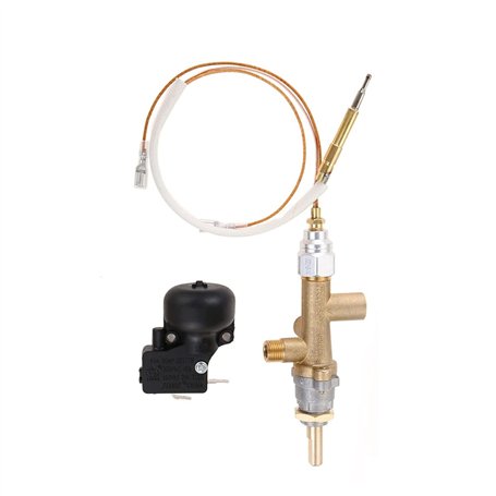 Vanne de Commande de Chauffage de Terrasse à Gaz Capteur de Thermocouple Bouton D'Interrupteur de DéCharge Propane Contrôle de F