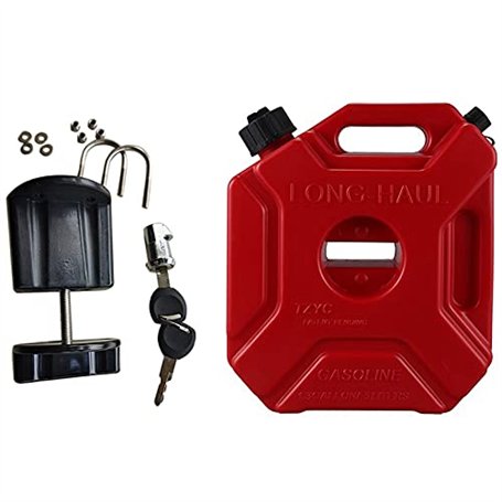 Pyatofly 1 Ensemble 5L RéServoirs de Carburant Bidons D'Essence en Plastique Support de Voiture Jerrican Bidon D'Essence Contene