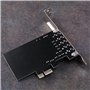 KVSERT Lot de 4 cartes son PCIe 5.1, PCI Surround 3D pour PC avec son direct élevé et support bas