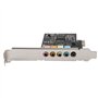 KVSERT Lot de 4 cartes son PCIe 5.1, PCI Surround 3D pour PC avec son direct élevé et support bas