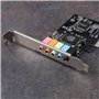 KVSERT Lot de 4 cartes son PCIe 5.1, PCI Surround 3D pour PC avec son direct élevé et support bas