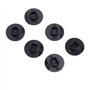 HUFFA 6pcs Joystick Joystick analogique Remplacement Bouchon Bouton pour 1000 Noir