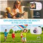 Muuoeou Appareil Photo pour Enfants Étanche 1080P Mini Selfie Kid Toy Appareils Photo Numériques 32G Caméscope Vidéo Jouet Enfan