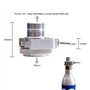 Fuhjythy Adaptateur CO2 Quick - Pas Besoin de Couper - Compatible avec la Gazéification de l'eau - Duo Terra Art, Accessoires de