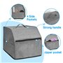 Rfeeuubft Housse de Machine à Surjeter avec Poches pour Le Rangement, Housse Anti-Poussière pour Machine à Coudre pour la Plupar
