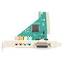 BRIUERG Carte son PCI 4.1 canaux pour ordinateur de bureau - Carte son intégrée - Carte son interne stéréo surround CMI8738