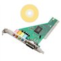BRIUERG Carte son PCI 4.1 canaux pour ordinateur de bureau - Carte son intégrée - Carte son interne stéréo surround CMI8738