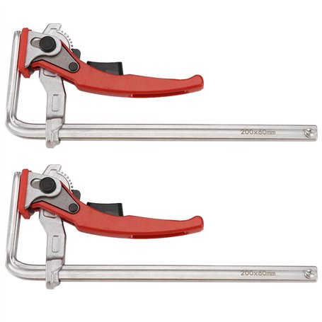 Muuoeou Serre-Joint à Rail de Guidage 200x60mm pour Système de Rail de Guidage