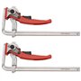 Muuoeou Serre-Joint à Rail de Guidage 200x60mm pour Système de Rail de Guidage