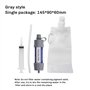 Ptdfjspt Filtre à Eau Extérieur Système de Filtration d'eau en Paille Purificateur d'eau Potable d'urgence Voyage Camping Outils