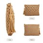 Doumneou Sac en coton tissé à la main pour femme - Sac tissé à la main - Sac à déchets - Sac à glands - , vert, Einheitsgrrre