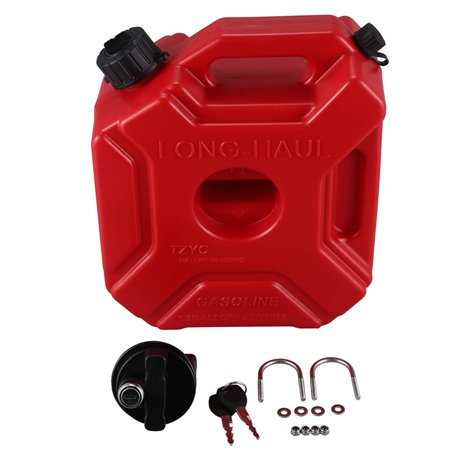 Mengmen Bidon verrouillable en plastique de 5 L pour voiture