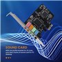 Carte son interne 5.1 avec support à profil bas, carte son stéréo 3D PCI-E, puce CMI8738 32/64 bits PCI