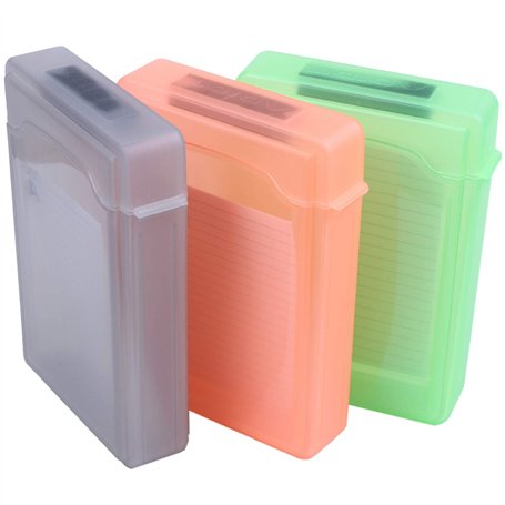 5 PCS 3.5" Portable IDE Sata HDD Boitier Externe Drive Etui Case Disque Dur Protection Plastique Couleurs aleatoires