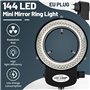 Tiamu 144 LED Lumière Anneau pour Microscope Optique, Source Lumineuse 6000 K de Caméra de Microscope, Lampe de Microscope Stéré