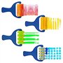 Daweglop Ensemble de 4 Pcs éPonge Peinture Rouleau Brosse Bricolage Enfants Pinceaux de Peinture Enfant Art Artisanat Peinture O