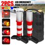 Cpolebev Avertissement Stroboscopique de SéCurité de Balise RoutièRe de Clignotant de Route d'urgence de 2 PièCes