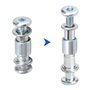 Rfeeuubft Vis D'Entretoise D'Essieu de Patin à Roues AlignéEs, Entretoise de Roulement de Roue de Patin, PièCes de Rechange de P