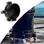 CIWEI Seau de 11,5 Pouces Chariot de Seau à roulettes Amovible Facile à Pousser 5 roulettes Pivotantes pour Se DéPlacer à 360 De