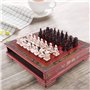 Peukerty checs en Bois Chinois en Terre Cuite Guerriers checs en Bois Do Sculpture ReSine Chessman NoL Anniversaire Premium: d'e