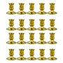 KVSERT Lot de 20 bougeoirs de Noël dorés