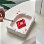 Desikixudy Un Cendrier en Forme de Carte à Est Un Objet de Décoration Moderne pour, Le Bureau ou Les Salles de Réunion. Il S'Agi