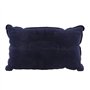 GUKOM Oreiller Gonflable portatif Bleu pour Le Voyage 34 x 23cm Oreiller de Flocage a Double- Pliable portatif Gonflable pour Le