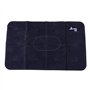 GUKOM Oreiller Gonflable portatif Bleu pour Le Voyage 34 x 23cm Oreiller de Flocage a Double- Pliable portatif Gonflable pour Le