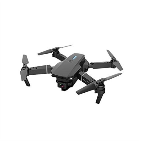 RIYAN Drones Professionnels E88 WiFi FPV Quadrirotor avec Grand Angle 4K HD Double Caméra Pliable Altitude Maintenue TéLéCommand