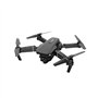 RIYAN Drones Professionnels E88 WiFi FPV Quadrirotor avec Grand Angle 4K HD Double Caméra Pliable Altitude Maintenue TéLéCommand