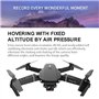 RIYAN Drones Professionnels E88 WiFi FPV Quadrirotor avec Grand Angle 4K HD Double Caméra Pliable Altitude Maintenue TéLéCommand